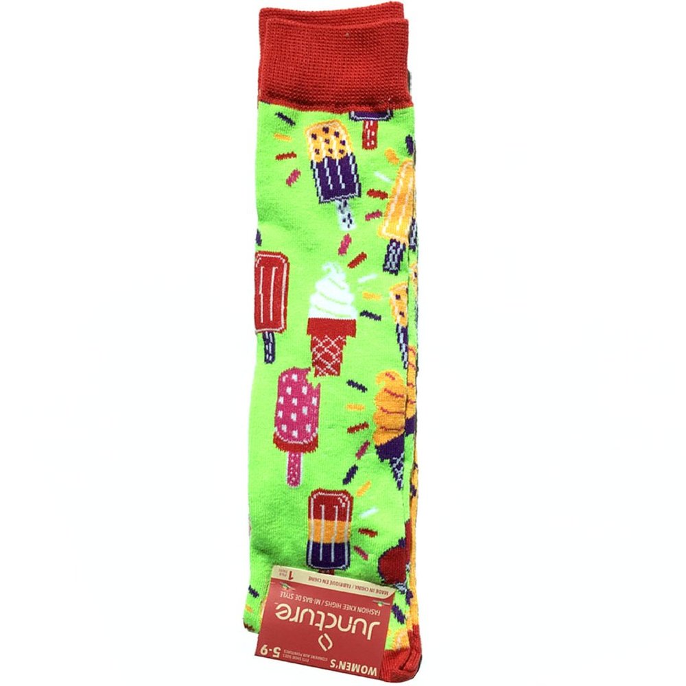 Fun Ice Cream JUST CHILLIN Knee High Socks